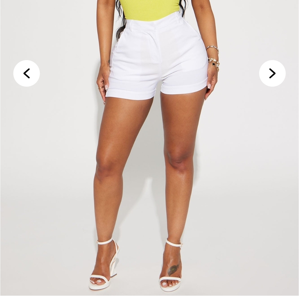 Fashion Nova White Shorts